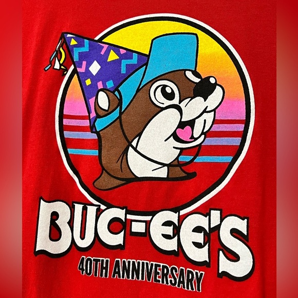 BUC-EE’S mens XL t-shirt Party Like It’s 1982 40 years of peace love & but-Ed’s - Picture 4 of 12